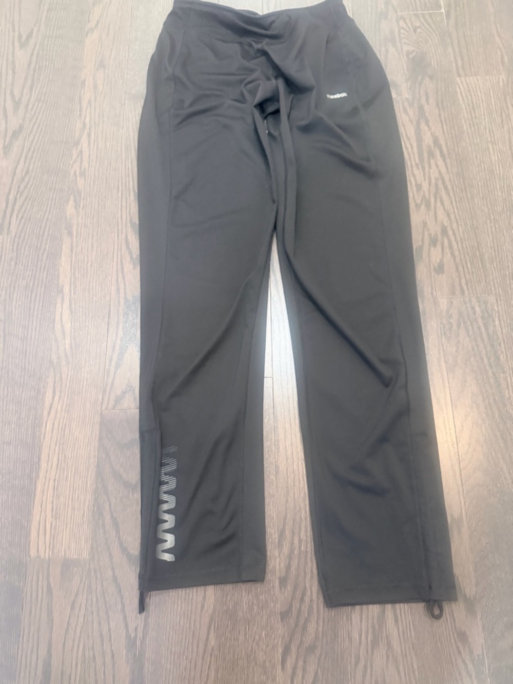 Reebok Black Men's Athletic Joggers with Reflective Detail